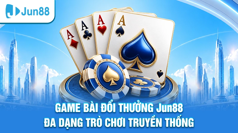 Game bài đổi thưởng Jun88 với nhiều game bài truyền thống hấp dẫn